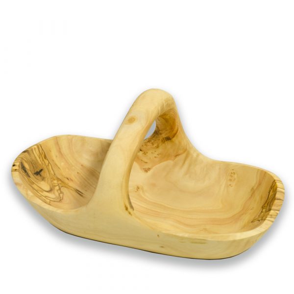 Cesta Madera de Olivo