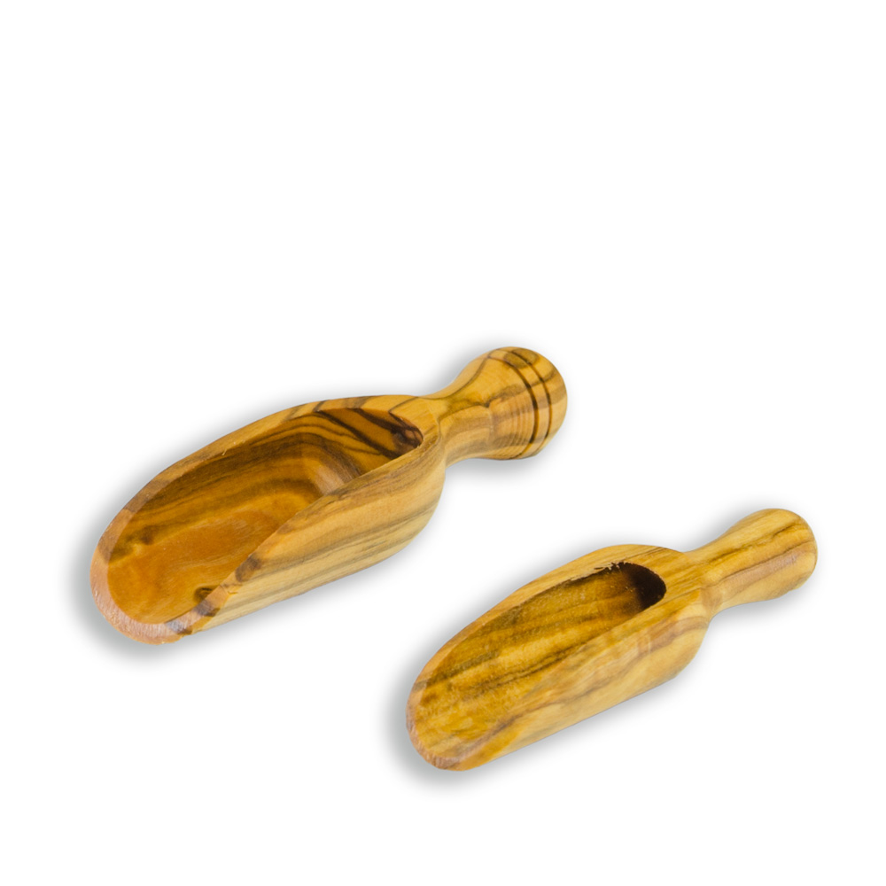 Cucharas de especias de madera de Olivo 