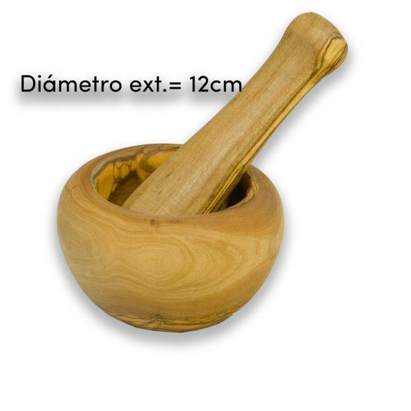 Mortero de madera de Olivo
